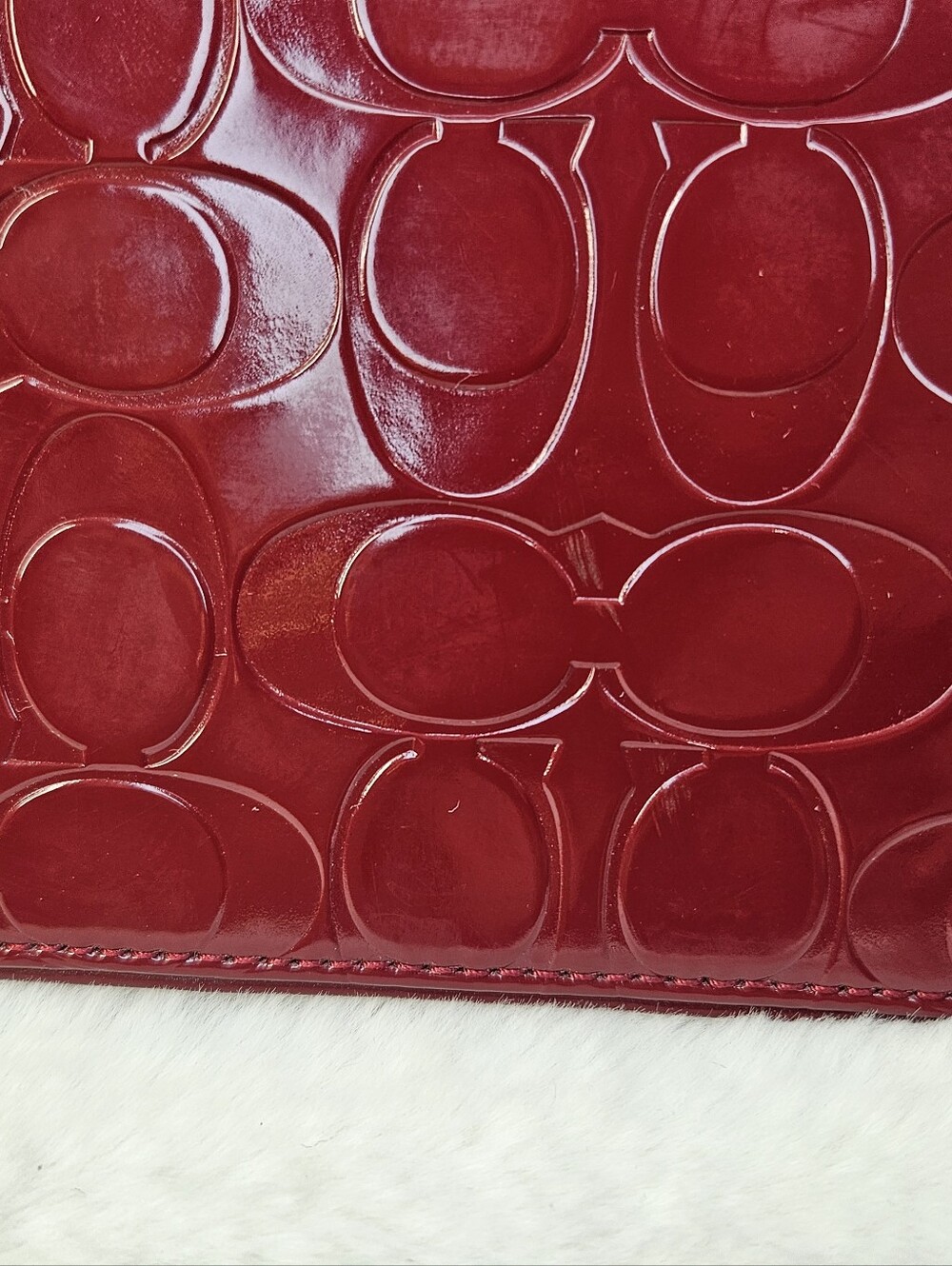 NWT Coach Red Patent Leather iPad Case - Picture 3 of 6